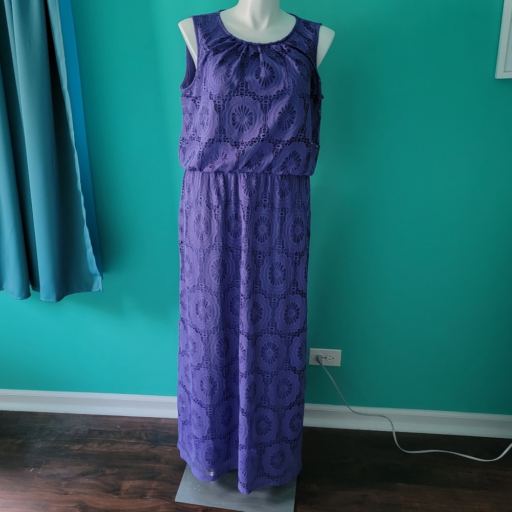 Cb Established 1962 Puple Maxi Dress